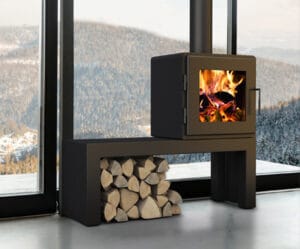 MF Fire Nova 2 wood stove with bench