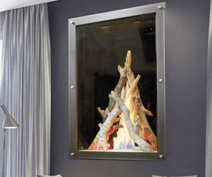 DaVinci custom gas fireplace installation