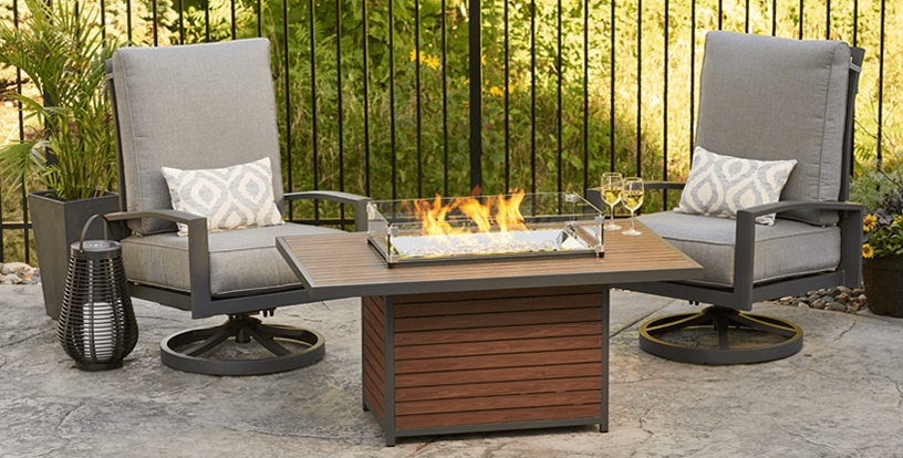 Fire feature from the range at Green Heat