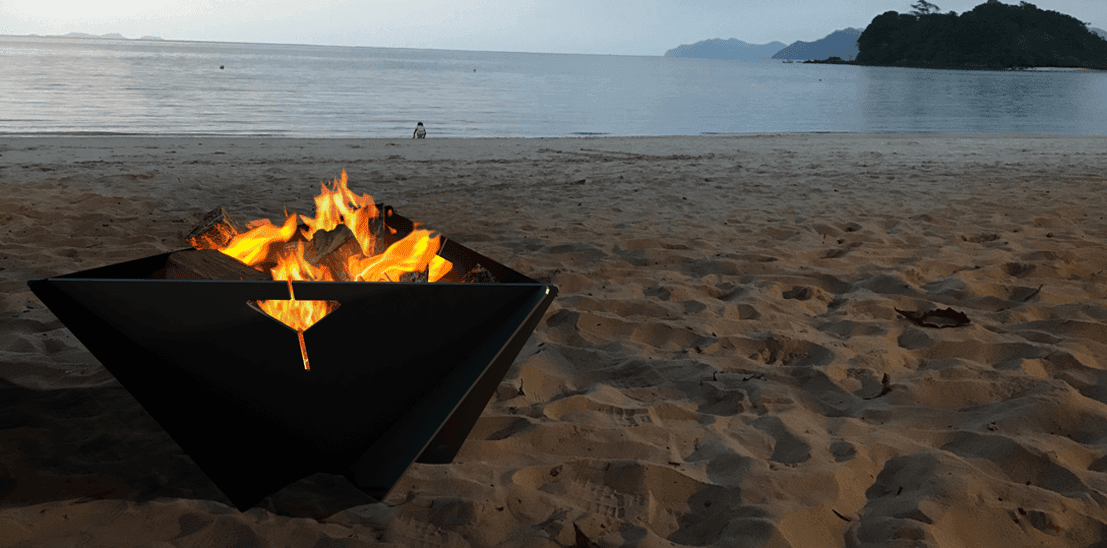 Fire pit from the range at Green Heat