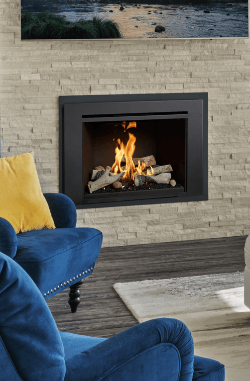 Gas fireplace insert from the range at Green Heat